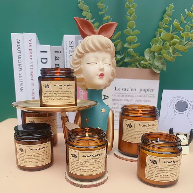 เทียนอโรมาเธอราพีโรแมนติกและติดทนนานสำหรับใช้ในบ้าน