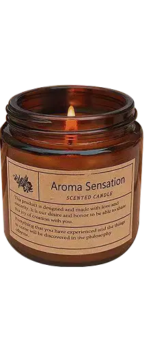 เทียนอโรมาเธอราพีโรแมนติกและติดทนนานสำหรับใช้ในบ้าน