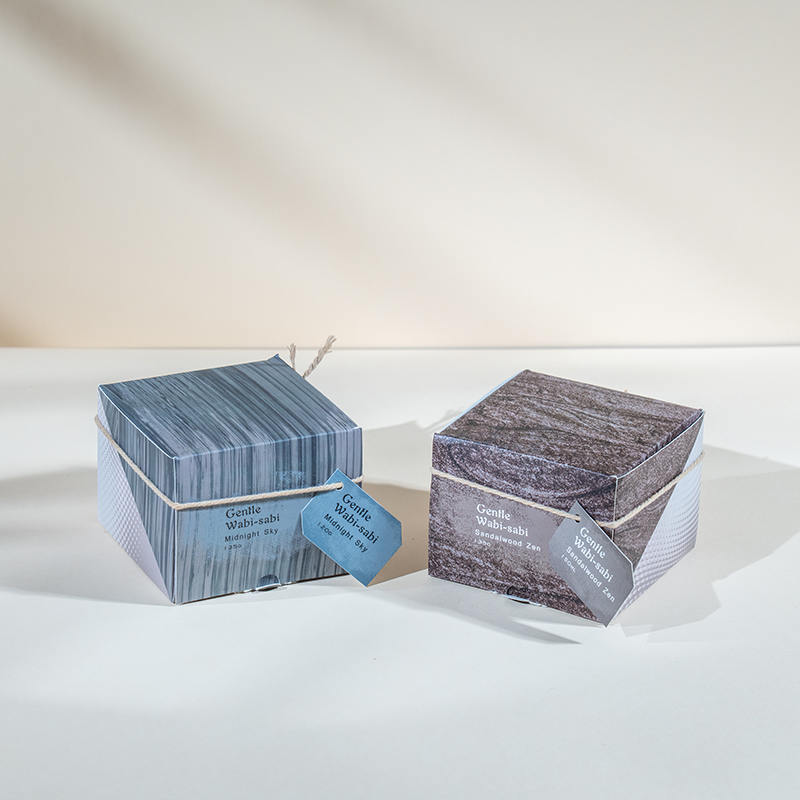 ถ้วยเทียนแก้วกลมมีลายแนวตั้งเทียนหอม-ผู้จำหน่ายเทียนไขถั่วเหลืองเชิงนิเวศ