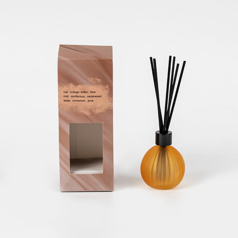 หลอดแก้วขนาดเล็กที่มีแถบแนวตั้งขวดระเหยขวดระเหย-ผู้ผลิตเครื่องกระจายกลิ่นกก