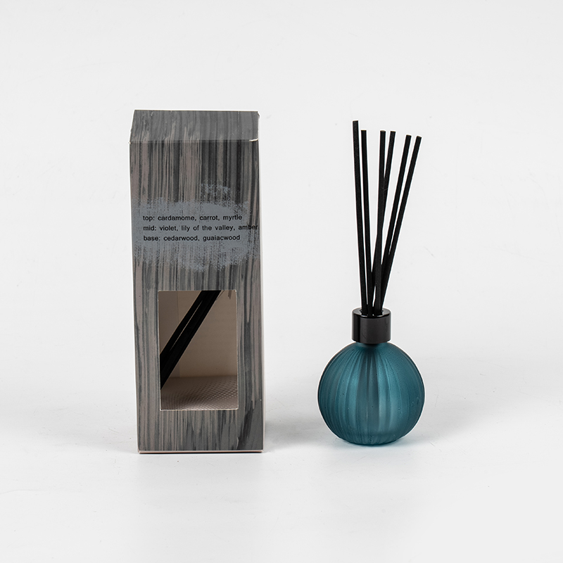 หลอดแก้วขนาดเล็กที่มีแถบแนวตั้งขวดระเหยขวดระเหย-ผู้ผลิตเครื่องกระจายกลิ่นกก